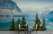 3D Mountain Forest Lake Landscape Wall Mural Wallpaper LQH 98- Jess Art Decoration