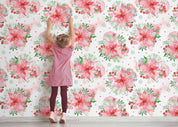 3D Floral Seamless Wall Mural Wallpaper SWW 227- Jess Art Decoration