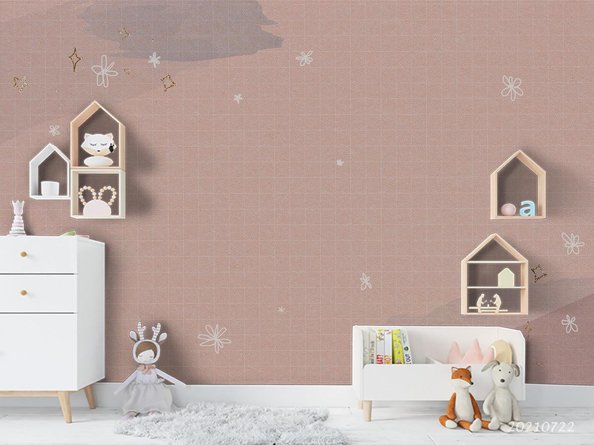 3D Pink Floral Pattern Wall Mural Wallpaper LQH 206- Jess Art Decoration
