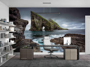 3D Grey Sky Beach Landscape Wall Mural Wallpaper LQH 494- Jess Art Decoration