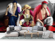 3D Anime Straw Boy anime adventure boy character mural wall mural wallpaper for teen room - view 7