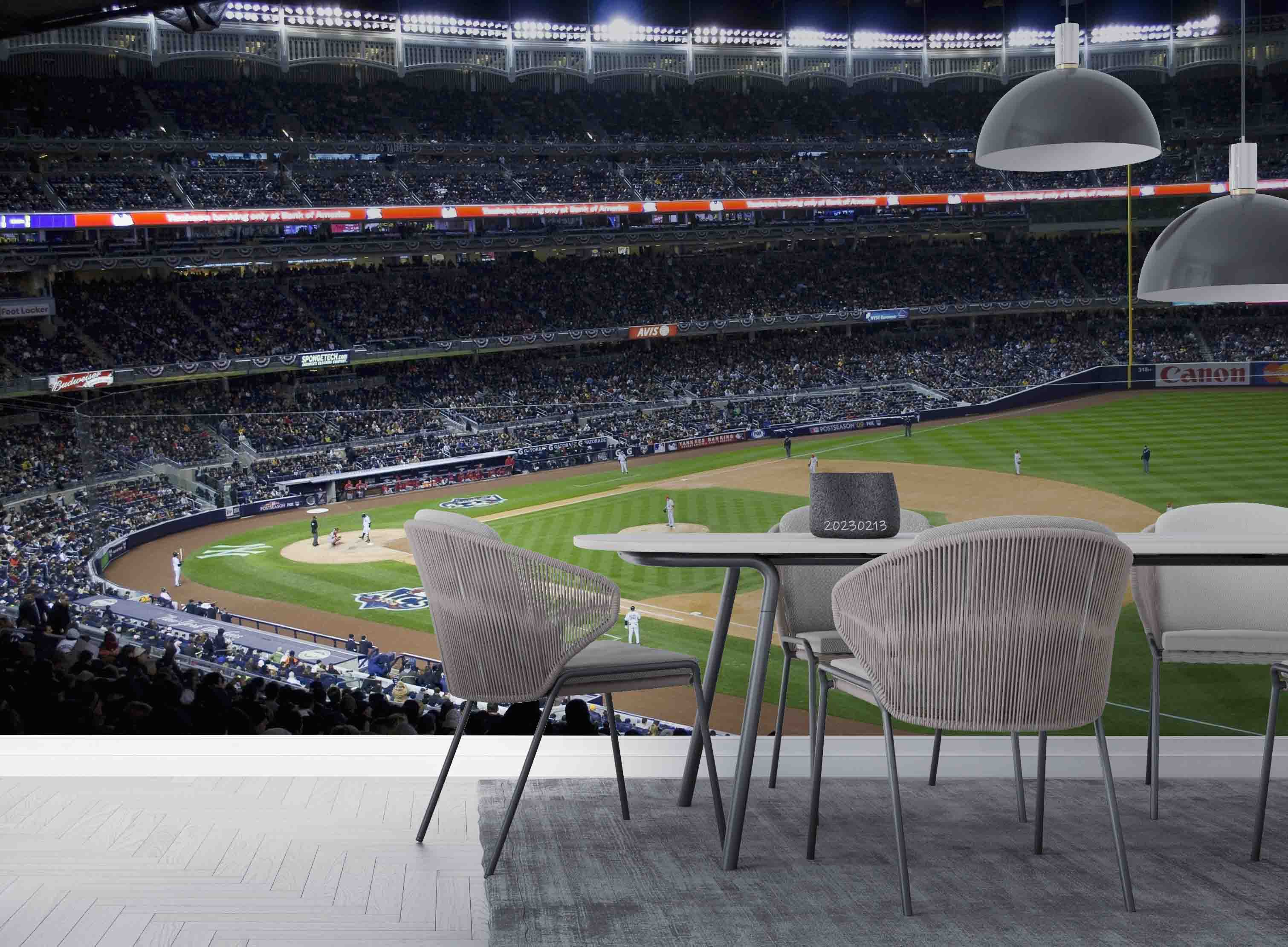 3D Yankee Stadium New York Wall Mural Wallpaper GD 1561- Jess Art Decoration