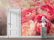 3D Pink Floral Wall Mural Wallpaper LQH 259- Jess Art Decoration