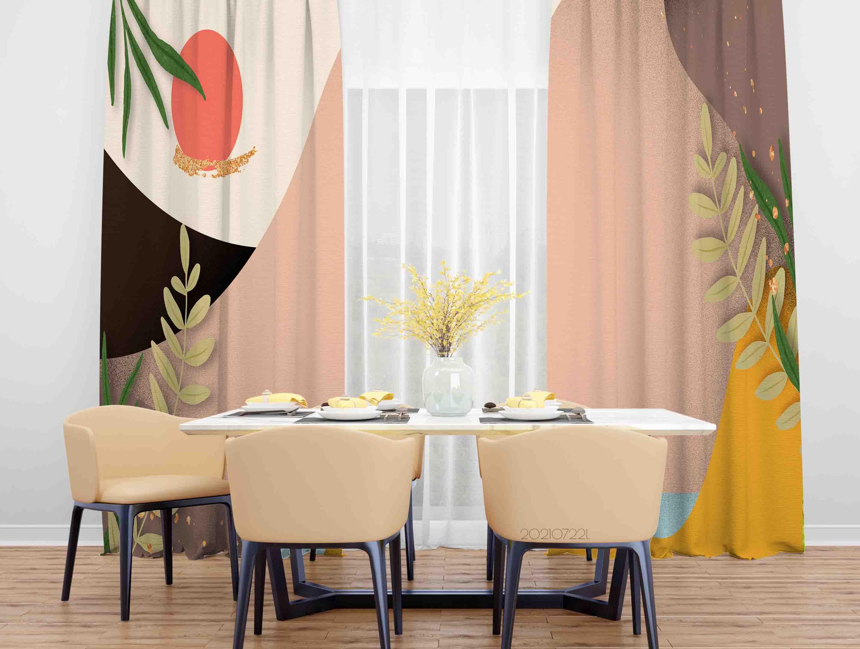 3D Landscape Nature Summer Curtains and Drapes LQH 160- Jess Art Decoration