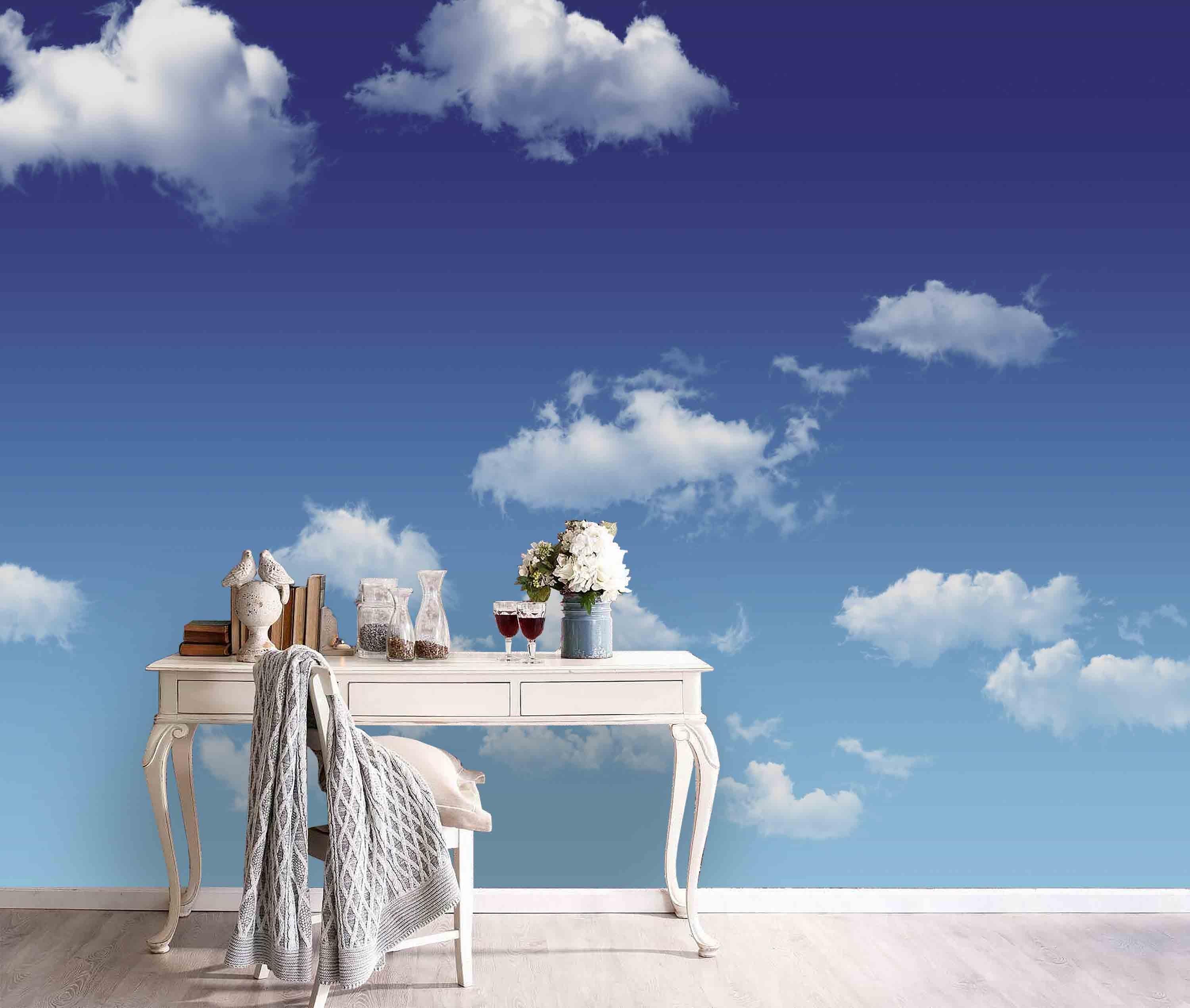 3D Sky Clouds Wall Mural Wallpaper 218- Jess Art Decoration