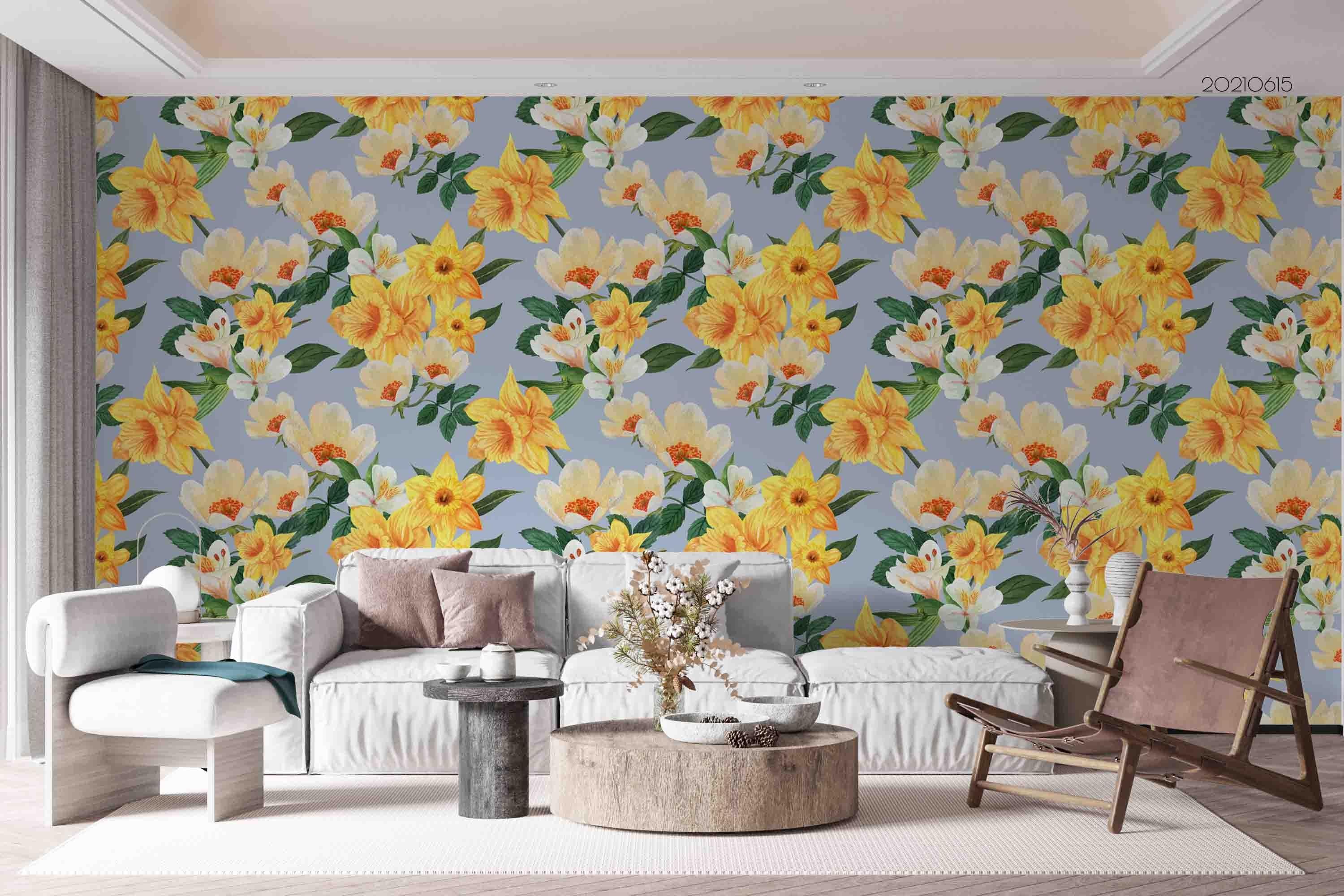 3D Wintage Floral Pattern Seamless Wall Mural Wallpaper SWW2454- Jess Art Decoration