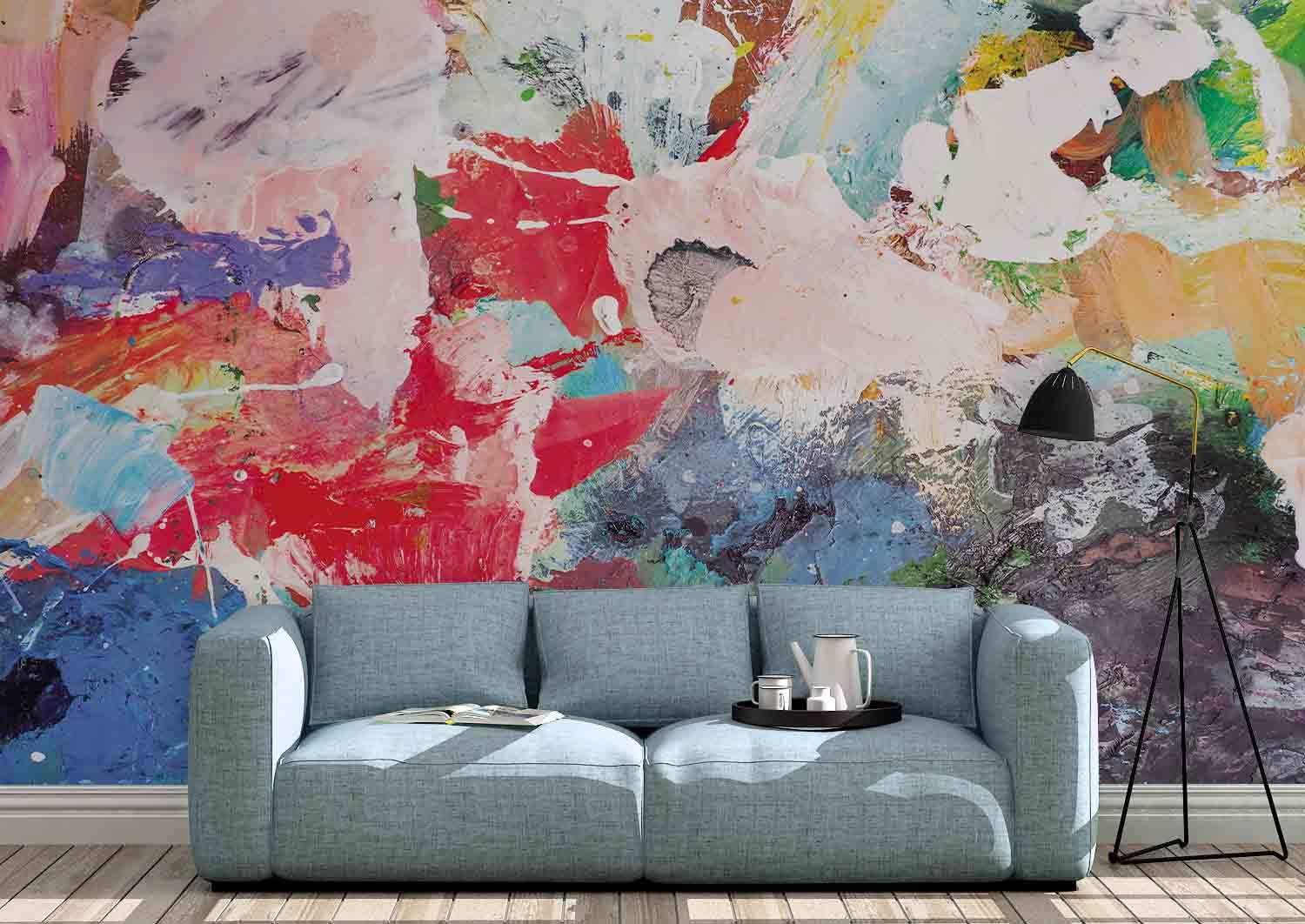 3D Graffiti Watercolor Wall Mural Wallpaper 147- Jess Art Decoration
