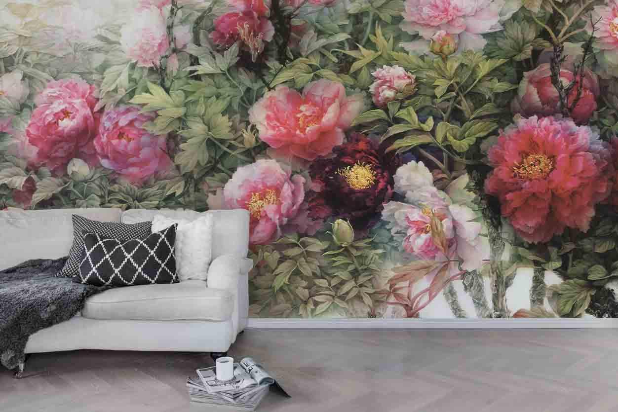 3D Peony Flower Wall Mural Wallpaper 221- Jess Art Decoration