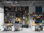 3D Retro Speaker Pattern Wall Mural Wallpaper GD 2865- Jess Art Decoration