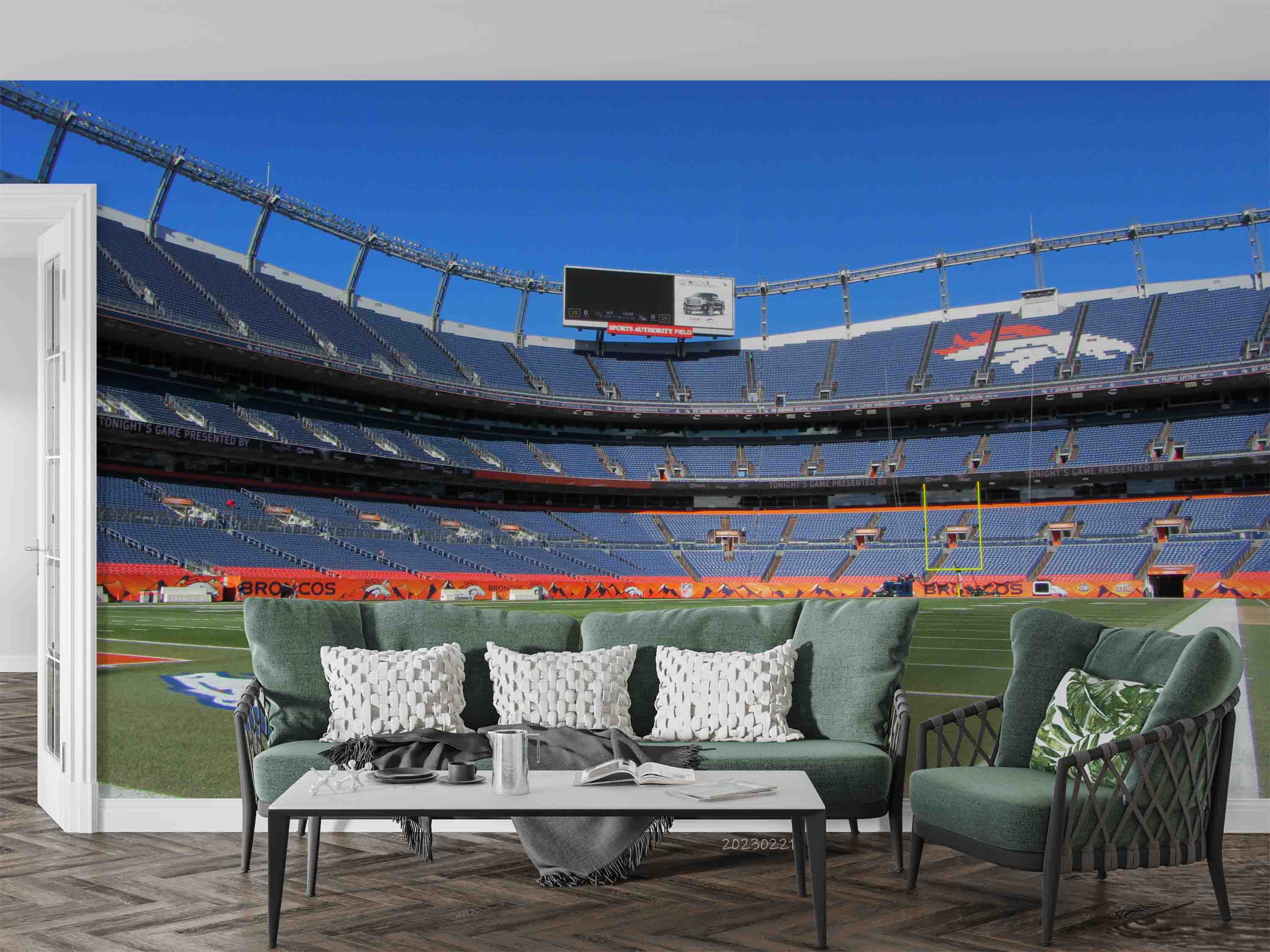 3D Sports Authority Field Wall Mural Wallpaper GD 1461- Jess Art Decoration