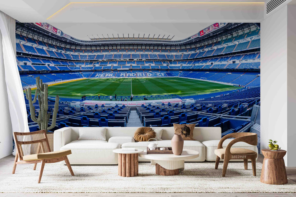 Download Santiago Bernabeu Stadium Football Field Wallpaper | Wallpapers.com