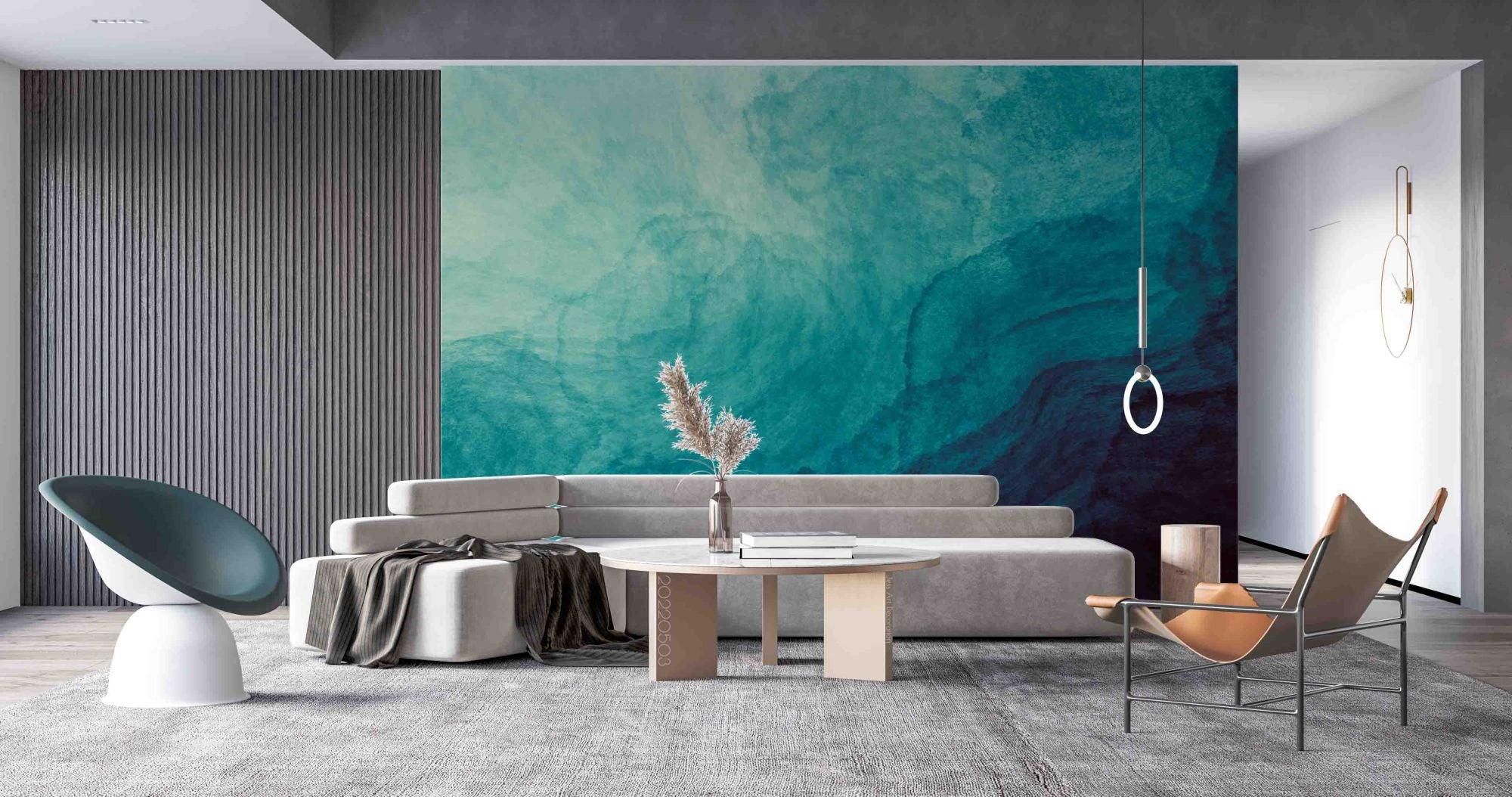 3D Abstract Ocean Waves Wall Mural Wallpaper SWW 6- Jess Art Decoration