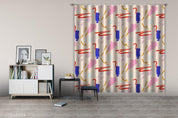 3D Abstract Color Graphics Curtains and Drapes LQH 2- Jess Art Decoration