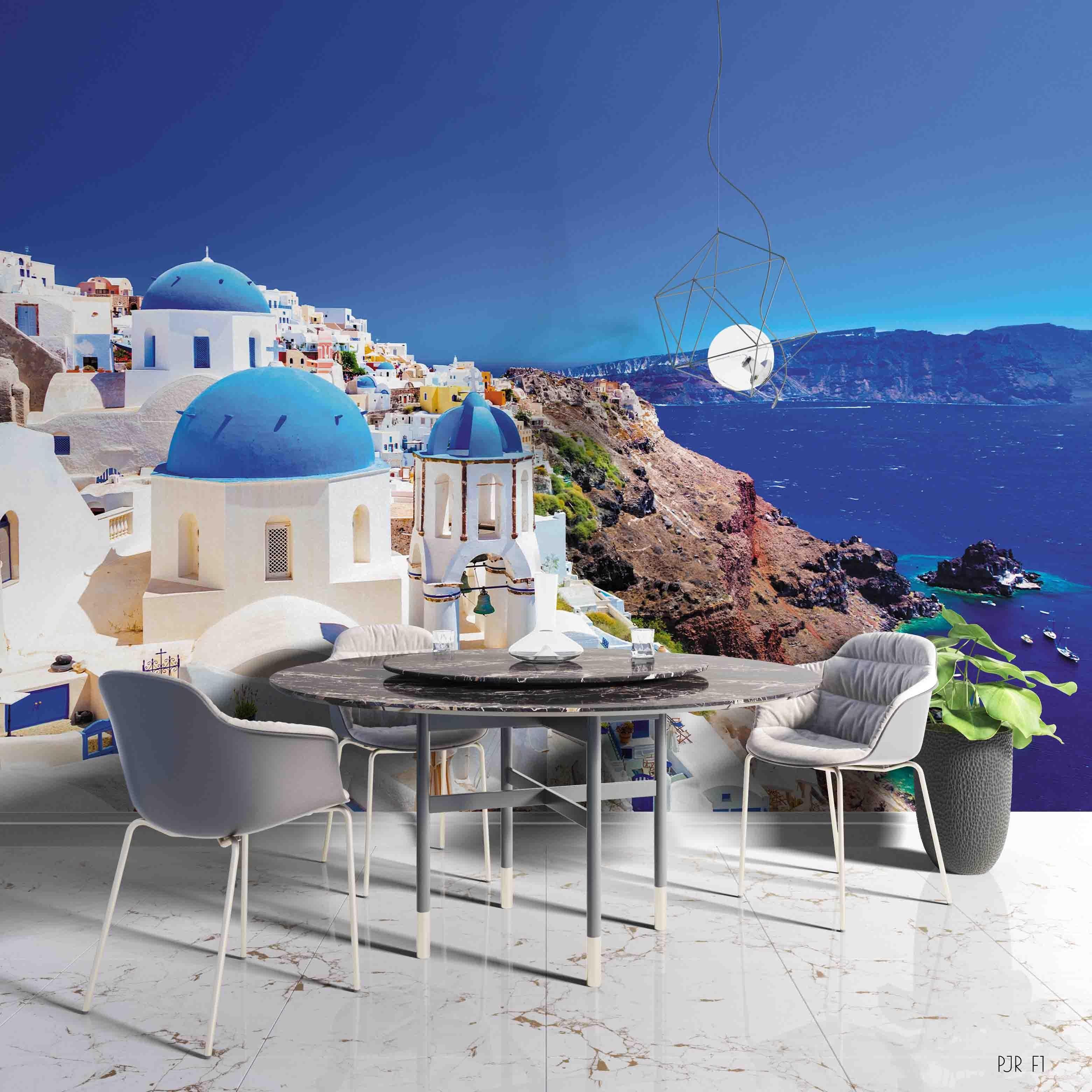 3D Scene Of Aegean Sea Wall Mural Wallpaper WJ 1318- Jess Art Decoration