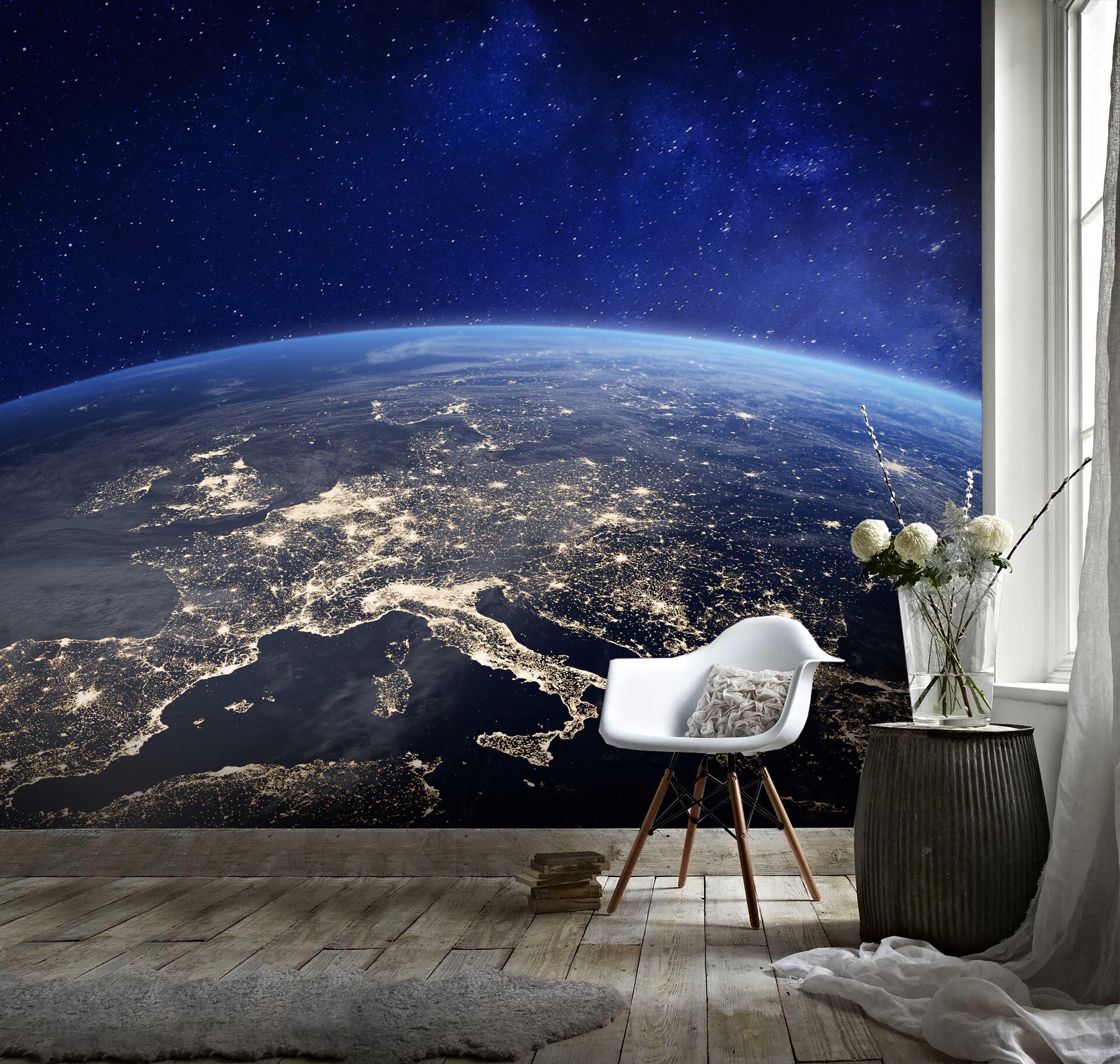 3D Blue Planet Earth Wall Mural Wallpaper 139- Jess Art Decoration