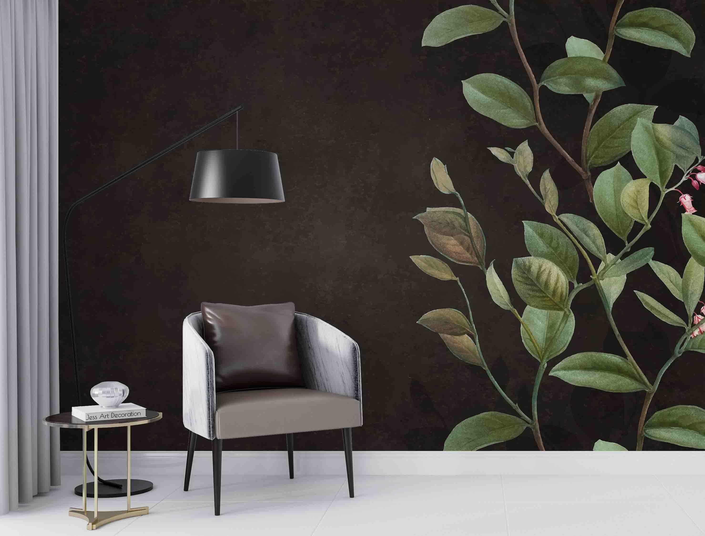 3D Idyllic Green Leaf Pattern Wall Mural Wallpaper GD 3320- Jess Art Decoration