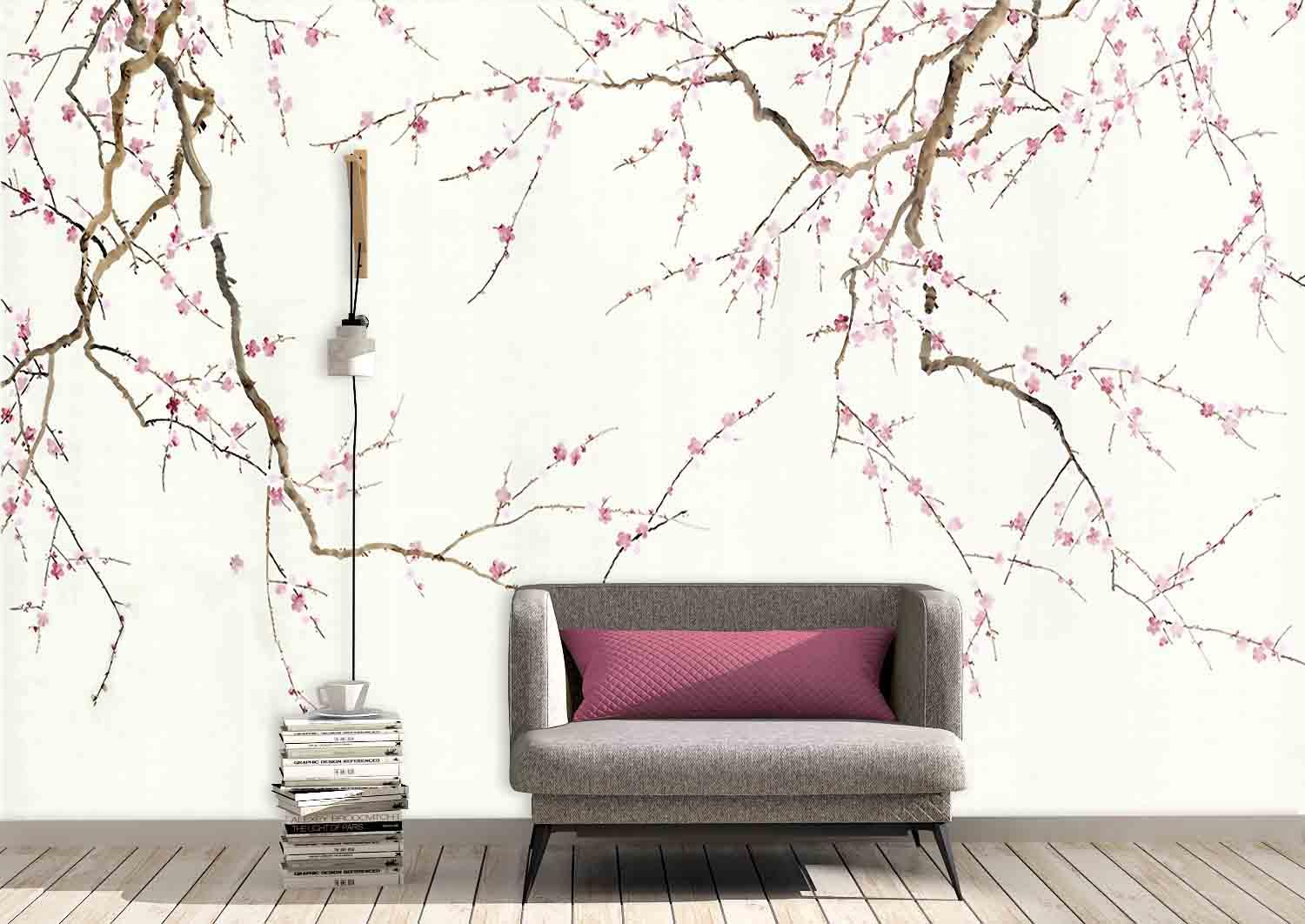 3D Blossom Branch Wall Mural Wallpaper 20- Jess Art Decoration