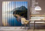 3D Ocean Coast Mountain Woods Curtains and Drapes GD 1501- Jess Art Decoration