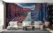 3D Summer Studlagil Canyon River Landscape Wall Mural Wallpaper GD 432- Jess Art Decoration