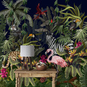 3D Tropical Jungle Animal Wallpaper LQH 159- Jess Art Decoration