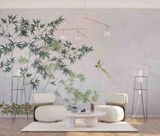 3D Chinese Bamboo Magpie Wall Mural Wallpaper GD 2562- Jess Art Decoration