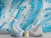 3D Abstract Blue Marble Texture Wall Mural Wallpaper LQH 278- Jess Art Decoration