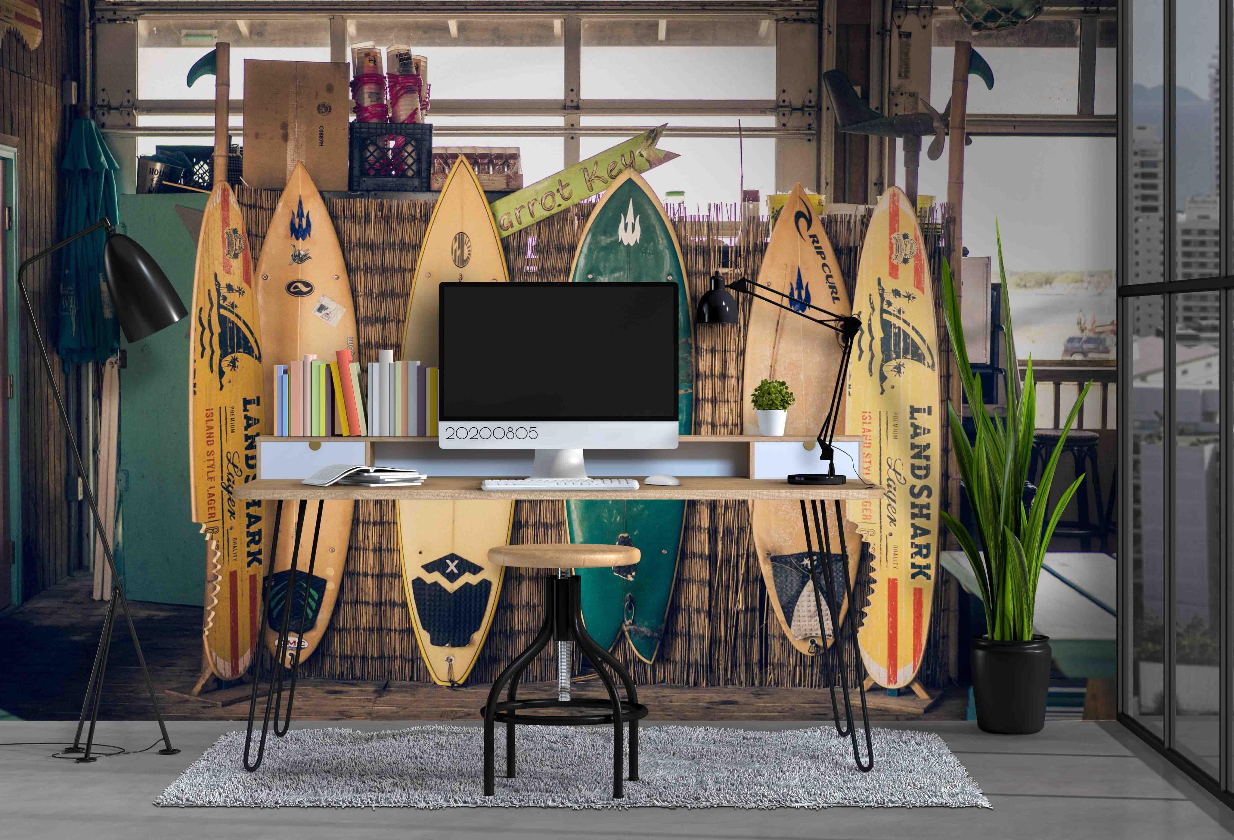 3D Surfboard Wall Mural Wallpaper SF 69- Jess Art Decoration