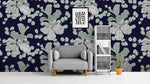 3D Gray Flowers Leaves Wall Mural Wallpaper 23- Jess Art Decoration