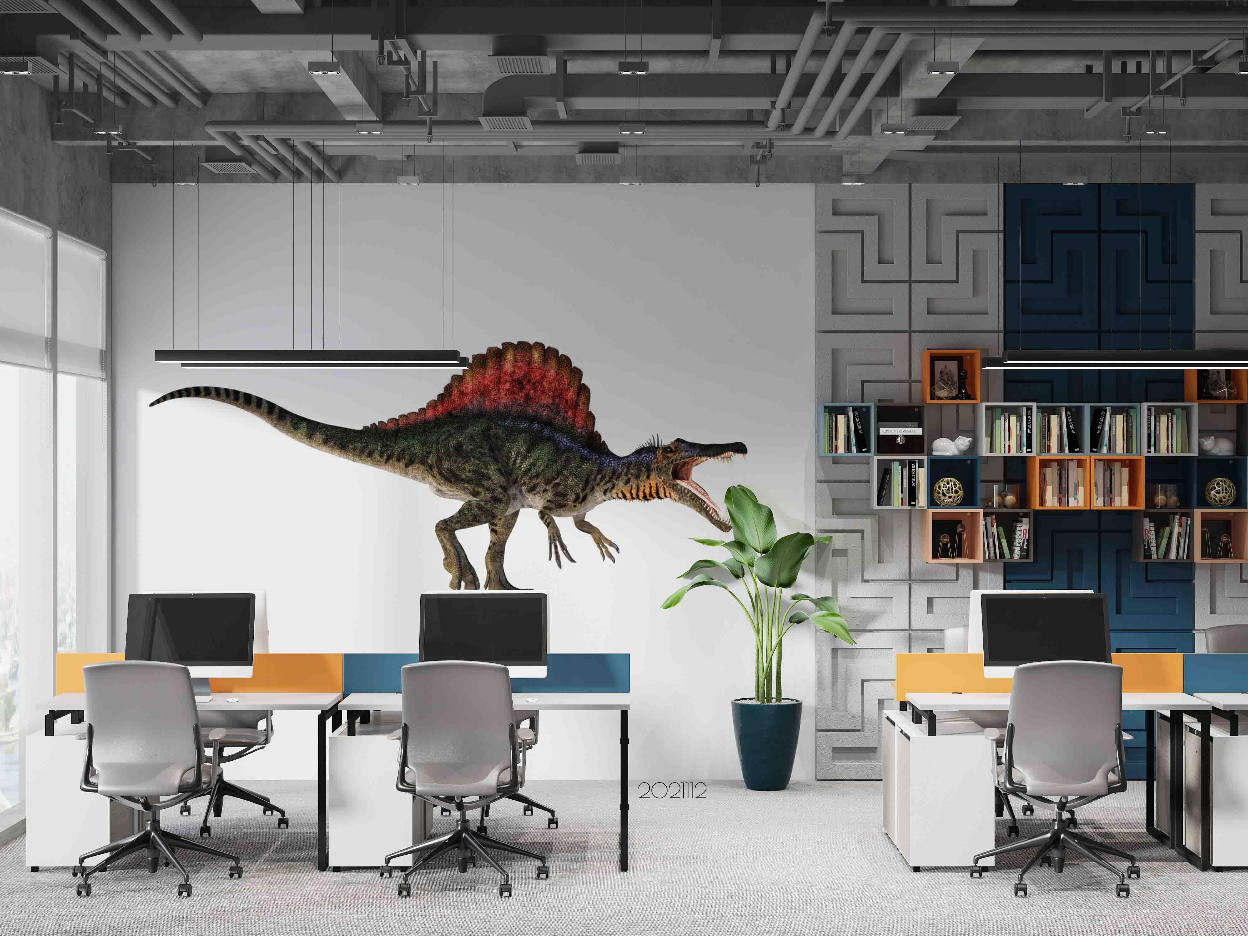 3D Animal Spinosaurus Wall Mural Wallpaper LQH 5- Jess Art Decoration