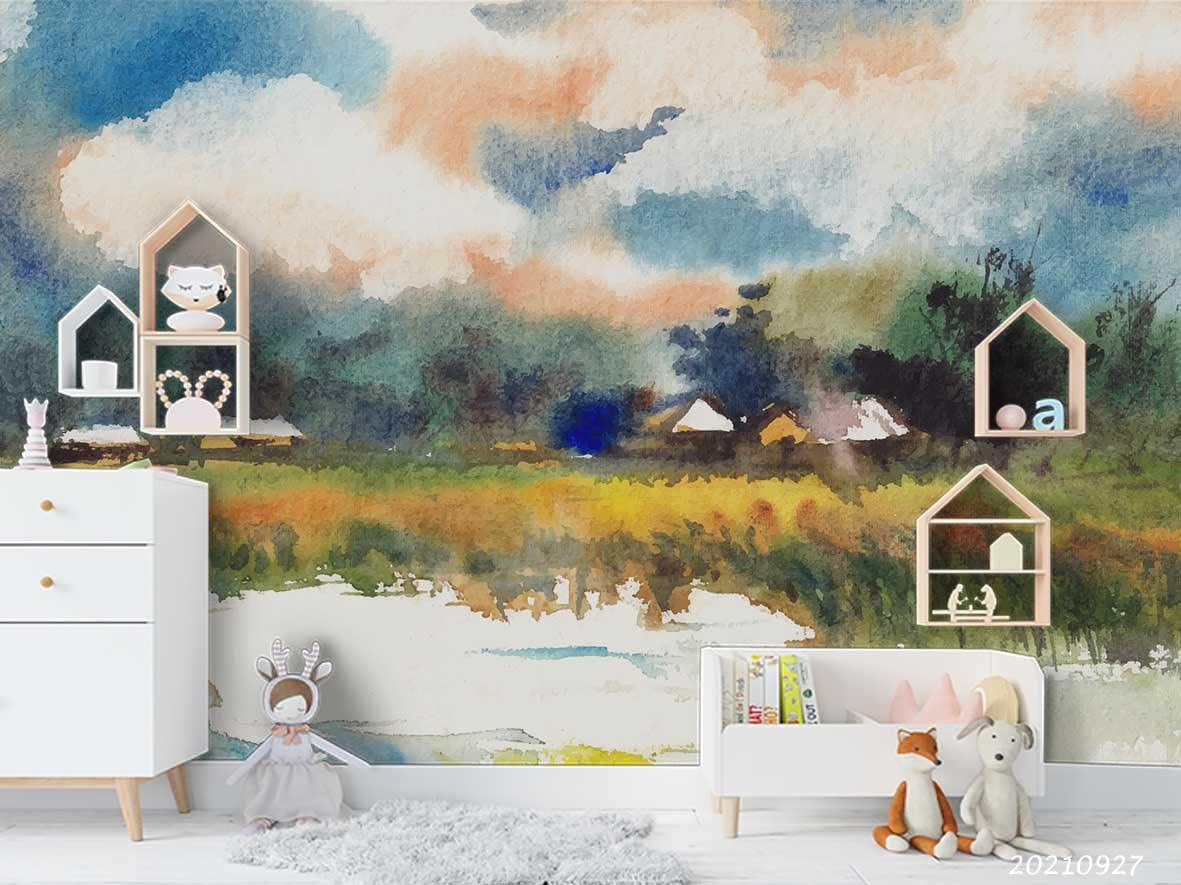 3D Nature Landscape Oil Painting Wall Mural Wallpaper LQH 165- Jess Art Decoration