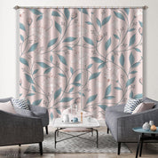 3D Hand Drawn Floral Leaf Green Curtains and Drapes LLL 732- Jess Art Decoration