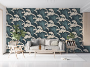 3D Vintage Wave Pattern Wall Mural Wallpaper GD 721- Jess Art Decoration