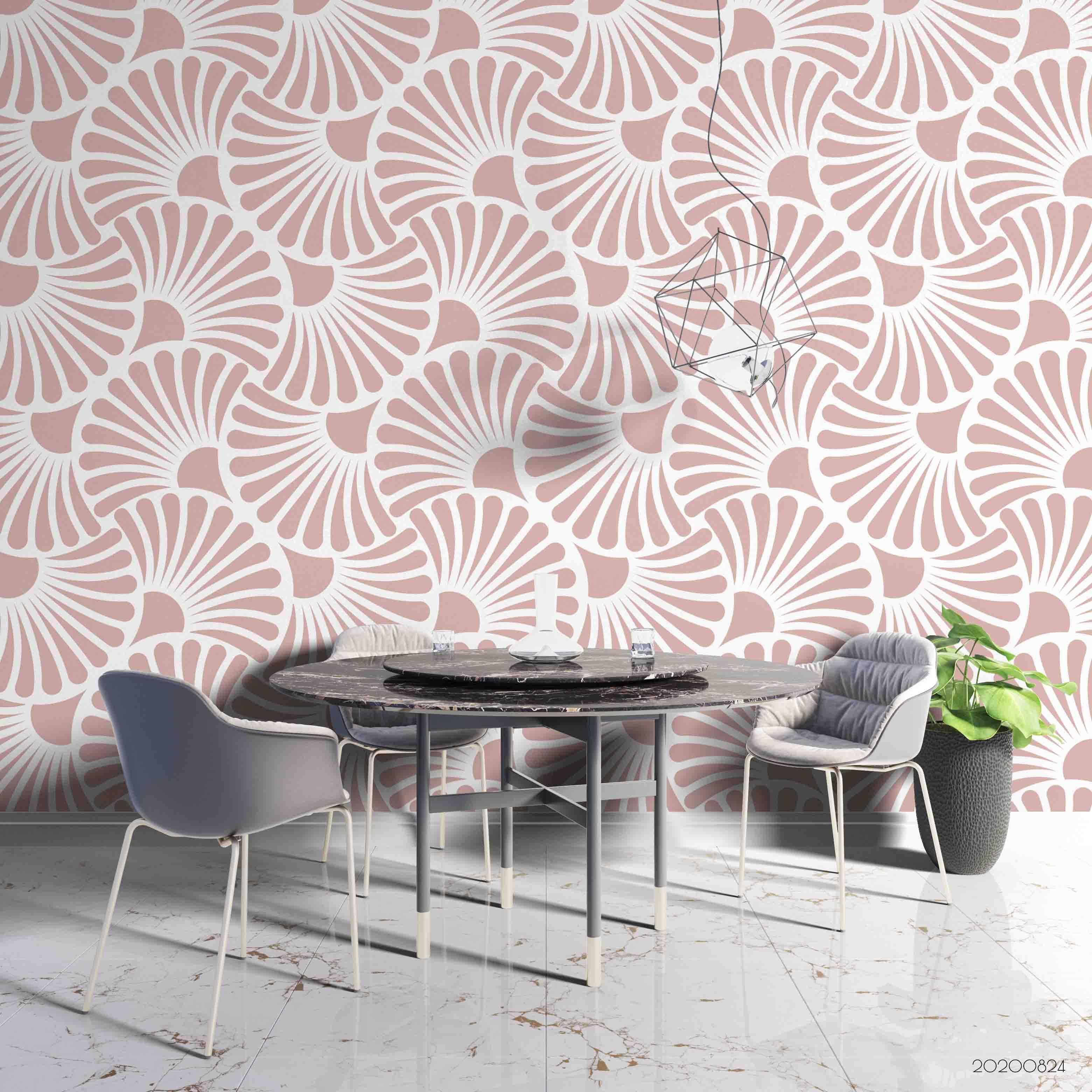 3D Abstract Pink Geometry Art Deco Wall Mural Wallpaper 16 LQH- Jess Art Decoration