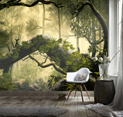 3D Jungle Sunrise Wall Mural Wallpaper 41- Jess Art Decoration