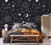 3D Space Galaxy Planet Constellation Pattern Wall Mural Wallpaper GD 1057- Jess Art Decoration