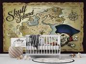 3D Nautical Pirate World Map Wall Mural Wallpaper LQH 538- Jess Art Decoration