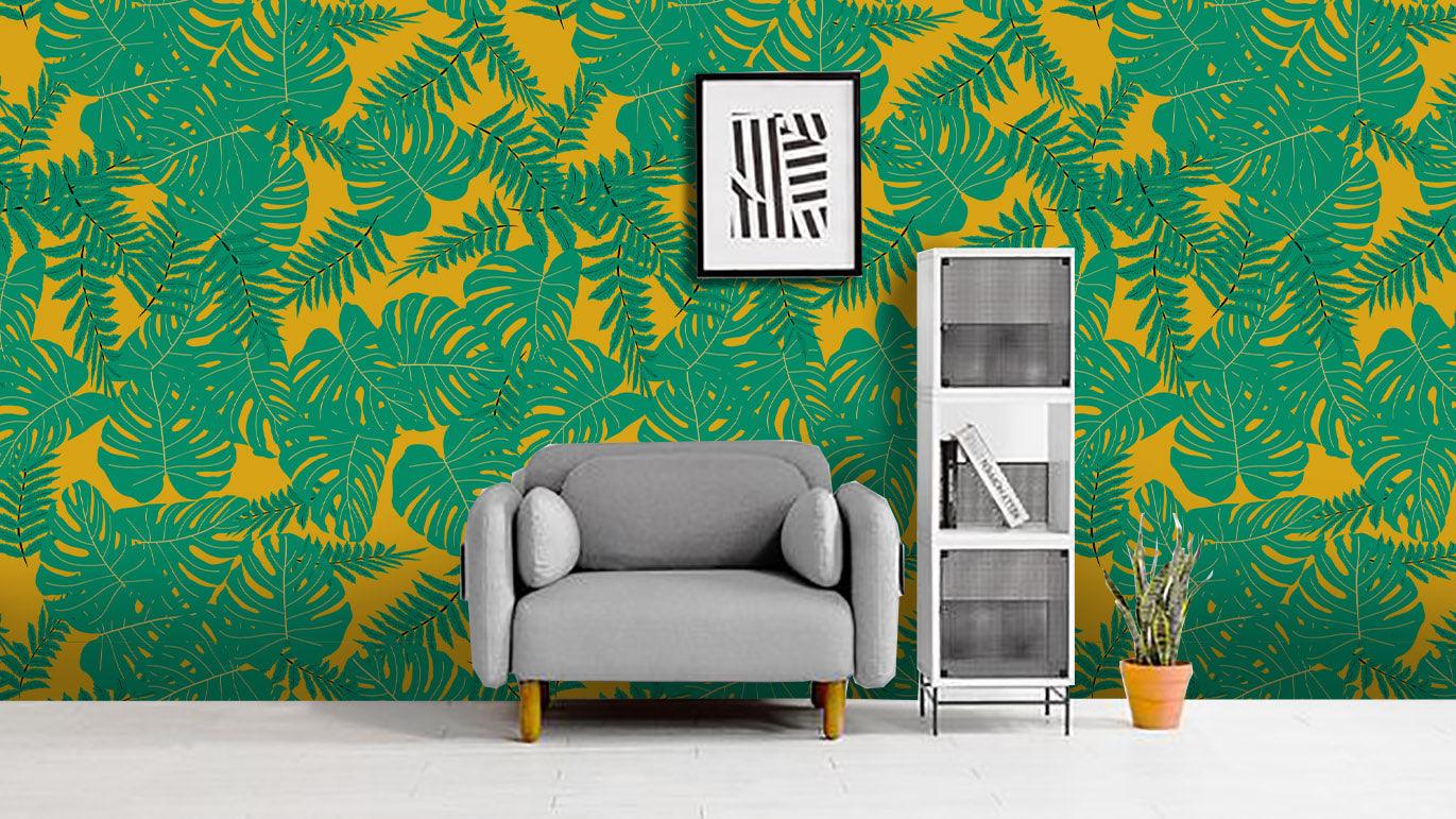 3D Green Leaves Wall Mural Wallpaper 40- Jess Art Decoration