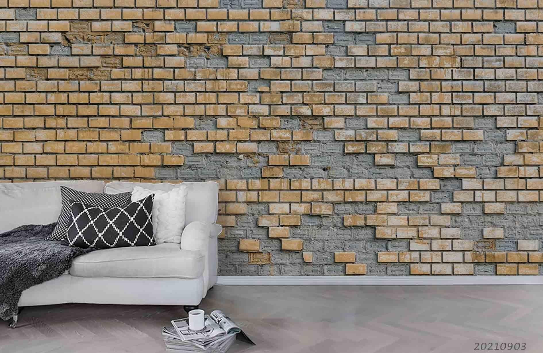 3D Brick Wall Texture Wall Mural Wallpaper LQH 243- Jess Art Decoration