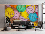 3D Creative Color Brand Year Number Pattern Wall Mural Wallpaper GD 2245- Jess Art Decoration
