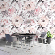 3D Pink Flowers Pattern Wall Mural Wallpaper WJ 1309- Jess Art Decoration