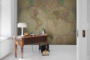 3D Circular World Map Wall Mural Wallpaper 1- Jess Art Decoration