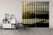 3D Landscape River Woods Dusk Curtains and Drapes GD 2975- Jess Art Decoration