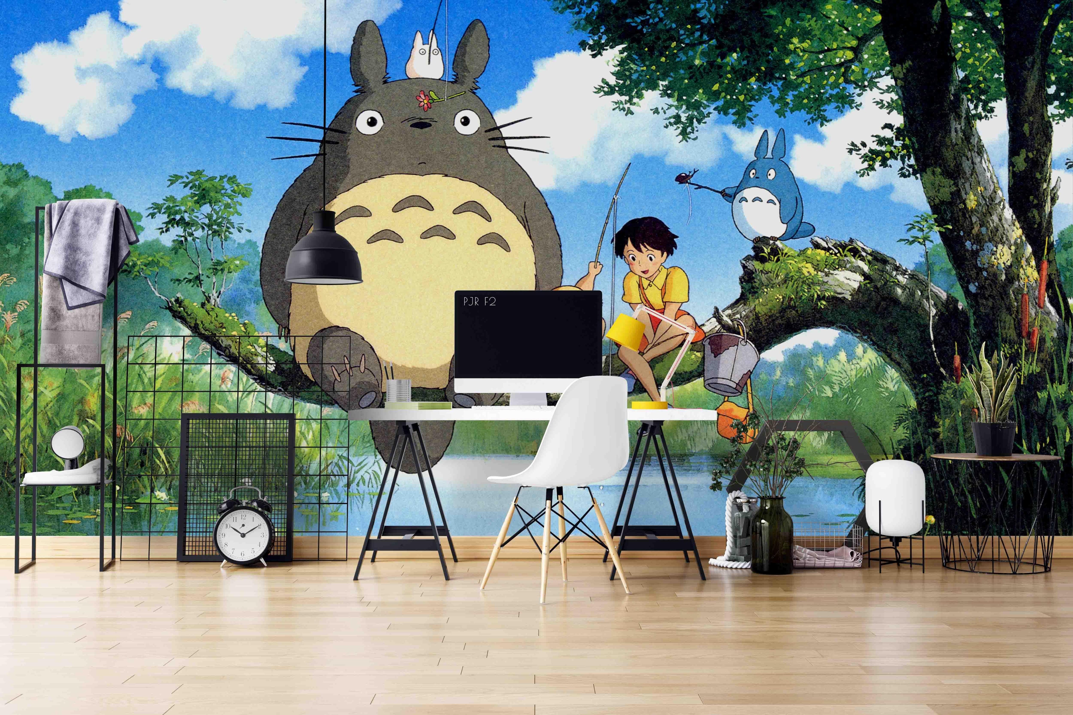 3D Forest Creature Anime forest creature anime mural wall mural wallpaper for kids room - view 4