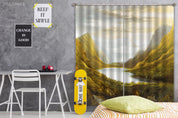 3D Mountain River Painting Artistic Curtains and Drapes GD 3377- Jess Art Decoration