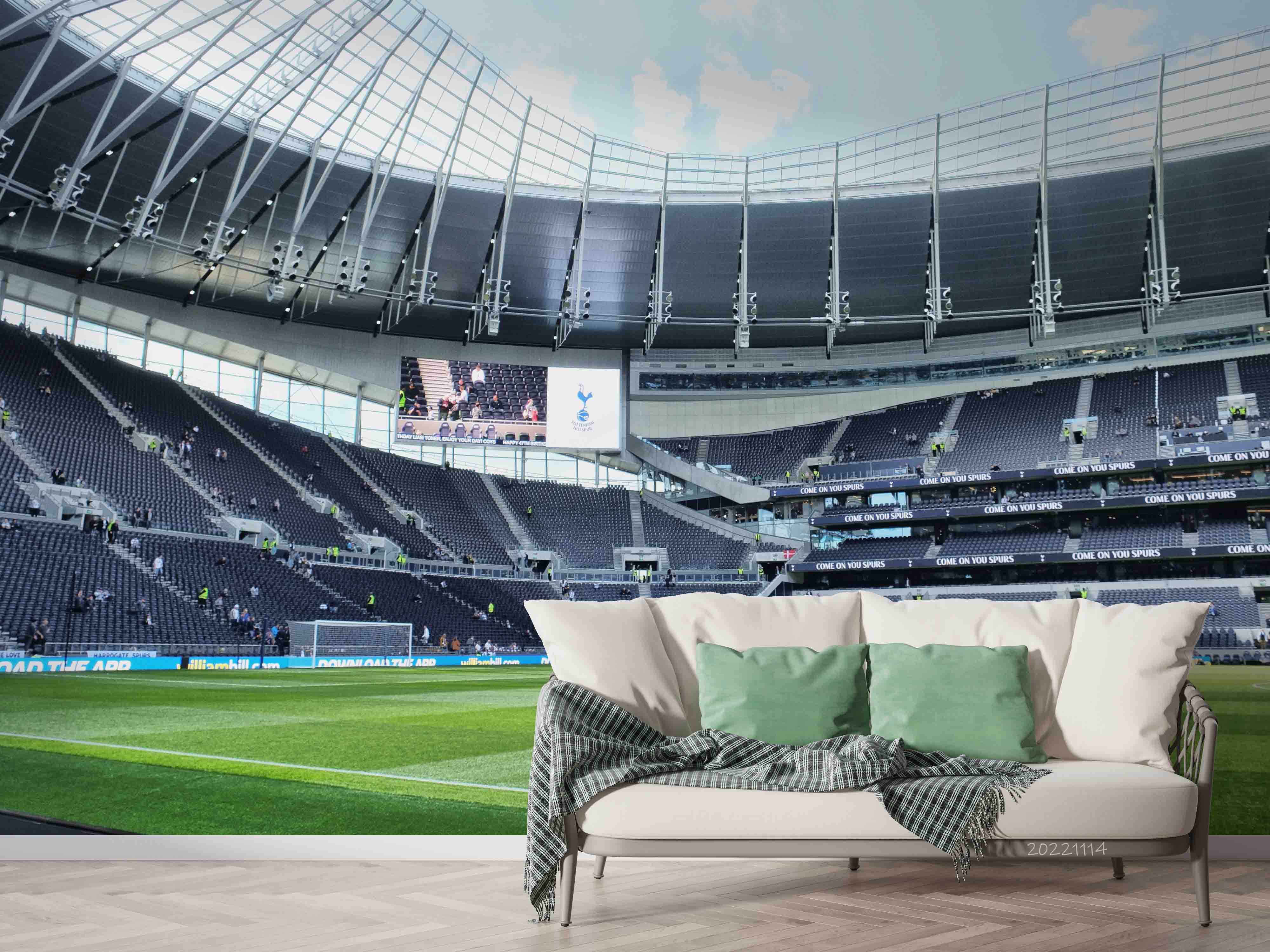 3D England Tottenham Hotspur Stadium Wall Mural Wallpaper GD 187- Jess Art Decoration