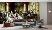 3D European Style Oil Painting Palace Lady Concert Wall Mural Wallpaper SWW5090- Jess Art Decoration