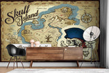 3D Skull Island Map Wall Mural Wallpaper WJ 6695- Jess Art Decoration