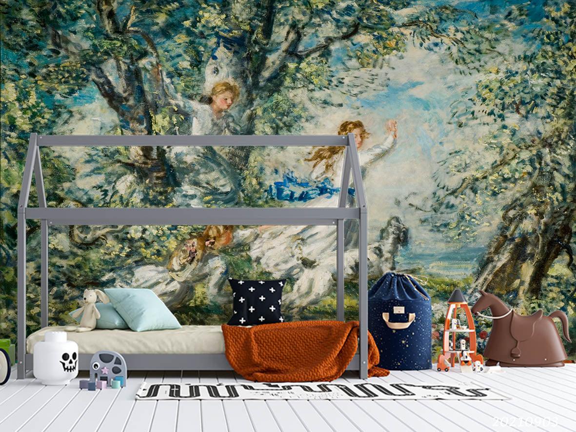 3D Landscape Oil Painting Wall Mural Wallpaper LQH 115- Jess Art Decoration