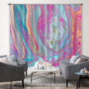 3D Colorful Marble Texture Curtains and Drapes LQH 105- Jess Art Decoration