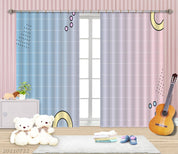 3D Abstract Geometric Pattern Curtains and Drapes LQH 442- Jess Art Decoration